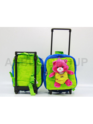 РЮКЗАК С ТЕЛЕЖКОЙ МИШКА РАДУГА