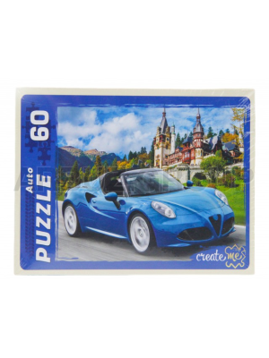 ПАЗЛ МАШИНА НА ТРАССЕ 60 ЭЛЕМЕНТОВ