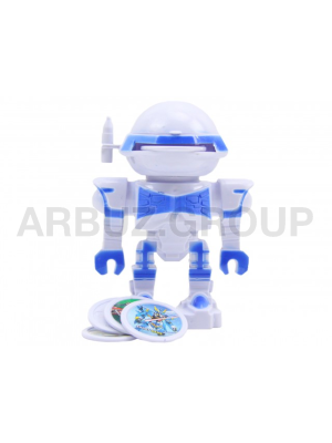 РОБОТ КОСМОВОИН СТРЕЛЯЕТ ДИСКАМИ