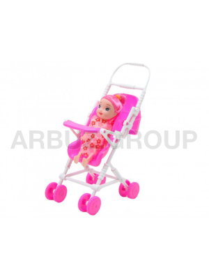 КОЛЯСКА С КУКОЛКОЙ