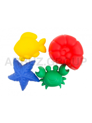 НАБОР ФОРМОЧЕК ДЛЯ ПЕСКА МОРСКИЕ ЖИТЕЛИ(4шт)