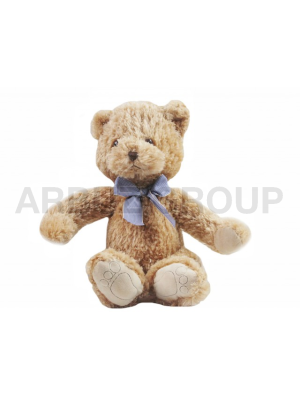 МИШКА КАРАМЕЛЬ С КЛЕТЧАТЫМ БАНТОМ