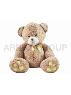 МИШКА РЫЖИК С ЗОЛОТИСТЫМ БАНТОМ.