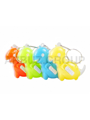 БРЕЛОК ФОНАРИК ДИНОЗАВРИК ЯРКИЙ