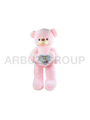 МИШУТКА РОЗОВЫЙ С СЕРДЦЕМ