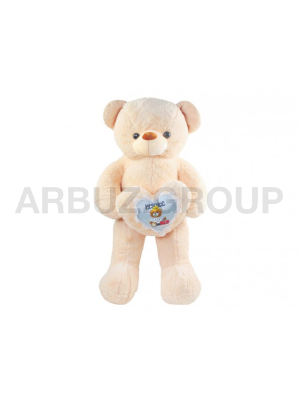 МИШУТКА КРЕМОВЫЙ С СЕРДЦЕМ