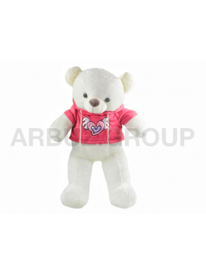 МИШКА БЕЛЫЙ В ЯРКОЙ ТОЛСТОВКЕ