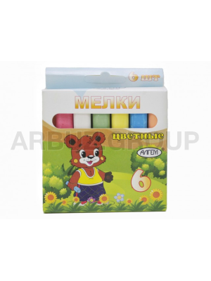 МЕЛКИ ЦВЕТНЫЕ 6 ЦВЕТОВ