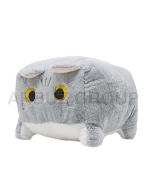 КОТ ПУФИК СЕРЫЙ