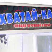 Торгово-призовой автомат 'Хватай-ка большая с лузой' с игрушками