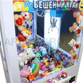 Торгово-призовой автомат 'Бешеный кран' в металлическом корпусе