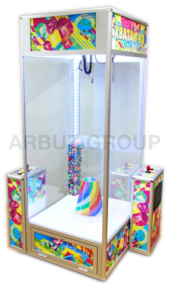 Торгово-призовой автомат 'Хватай-ка тяни-толкай с лузой'