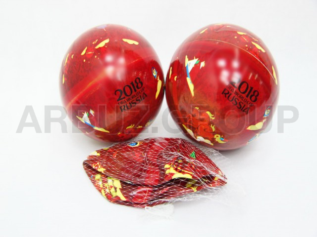 МЯЧ КРАСНЫЙ С ПРИНТОМ