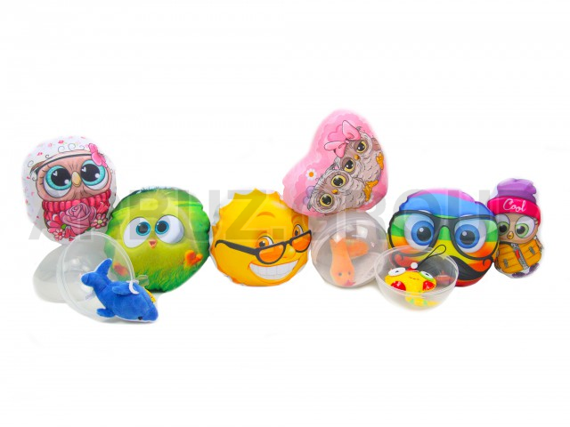 МИКС НОВИНКА С КАПСУЛАМИ(25 капсул с игрушками + 25 аппаратных игрушек) 