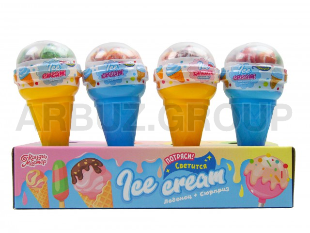 СТАКАНЧИК КОПИЛКА СВЕТЯЩИЙСЯ С КАРАМЕЛЬЮ НА ПАЛОЧКЕ И ИГРУШКОЙ.