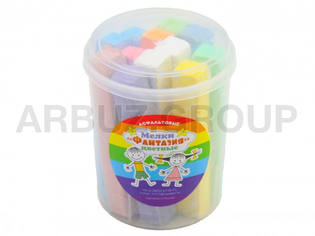 МЕЛКИ ЦВЕТНЫЕ ДЛЯ АСФАЛЬТА 12ШТ