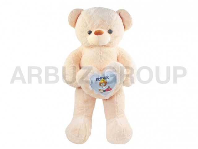 МИШУТКА КРЕМОВЫЙ С СЕРДЦЕМ