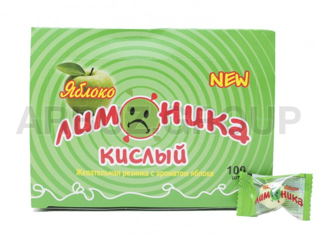 ЖЕВАТЕЛЬНАЯ РЕЗИНКА ЯБЛОКО