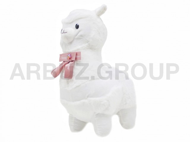 ЛАМА БЕЛАЯ С БАНТОМ