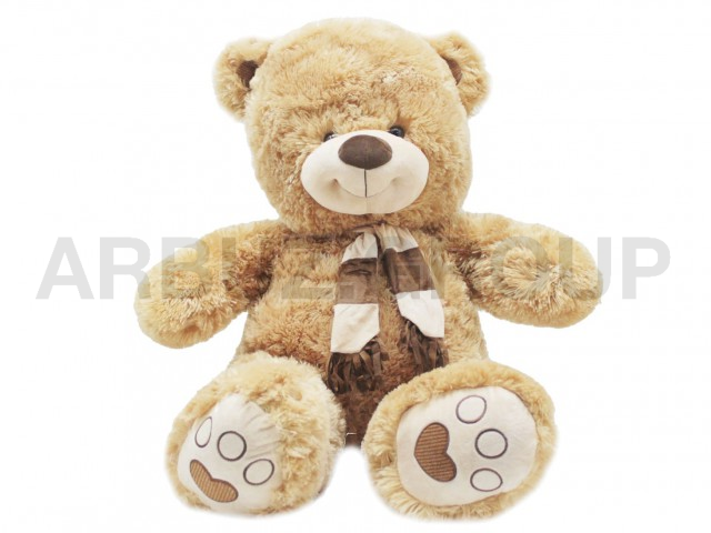 МИШКА ВЫШИТОЕ СЕРДЕЧКО КАРАМЕЛЬНЫЙ