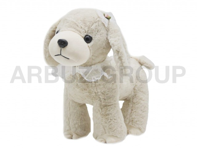 СОБАЧКА С БАНТИКАМИ КРЕМОВАЯ